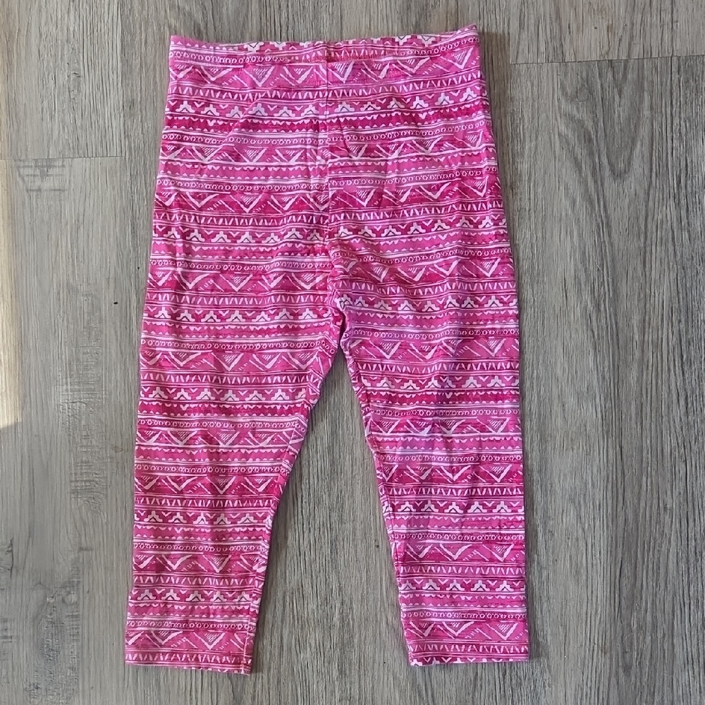 Faded Glory Pink Geometric Leggings
